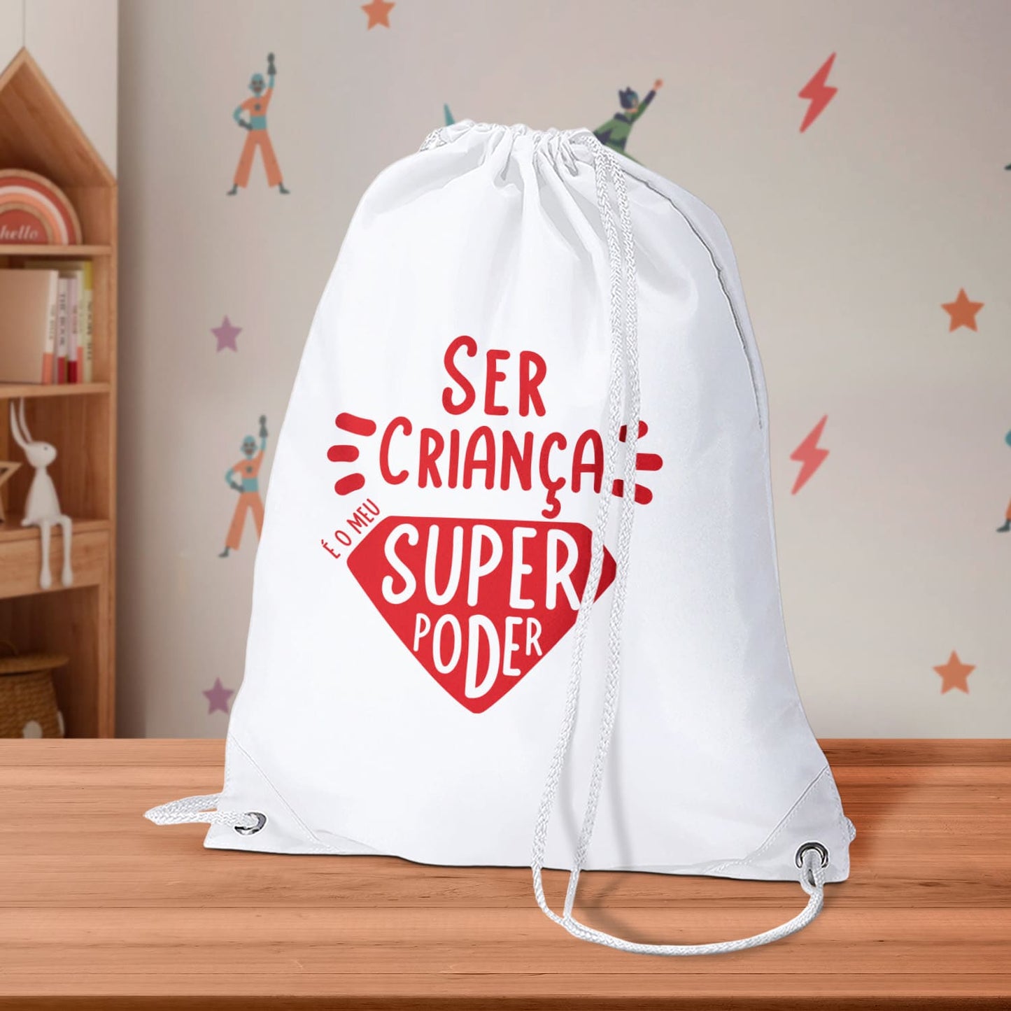 Sacola "Ser criança é o meu super poder"