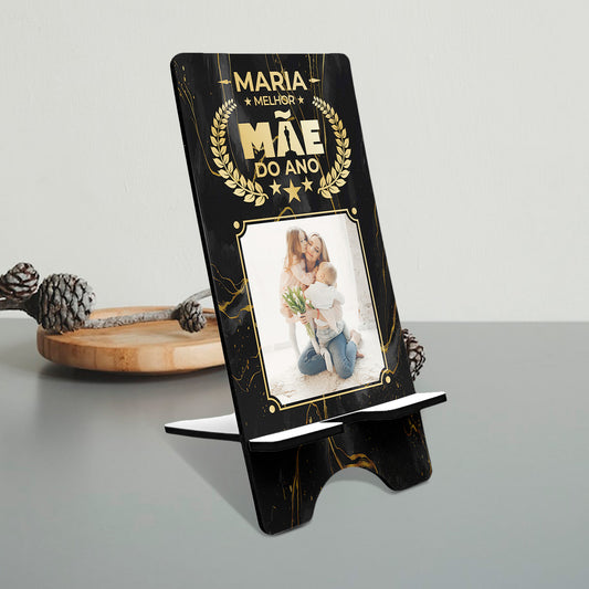 Suporte de telemóvel "Óscar: melhor mãe do ano"