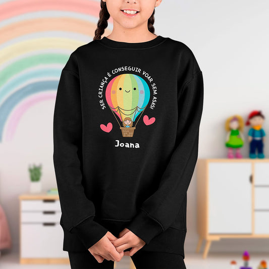 Camisola "Ser criança é conseguir voar sem asas"