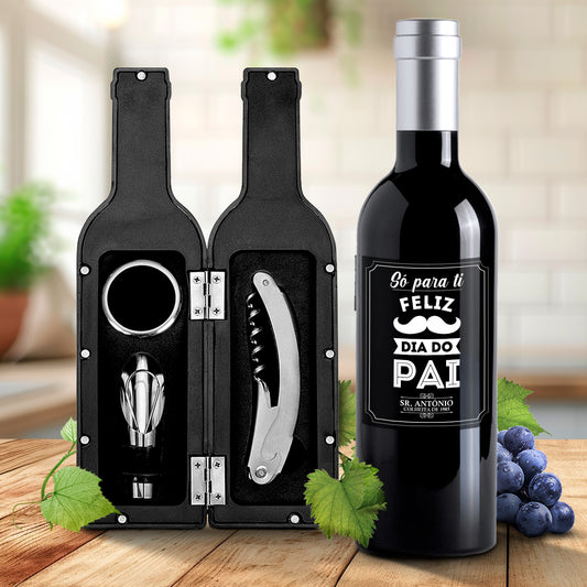 Kit de vinho "Só para ti - Feliz Dia do Pai"