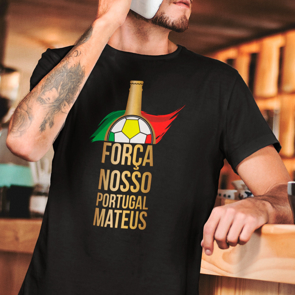 T-shirt "Força nosso Portugal"