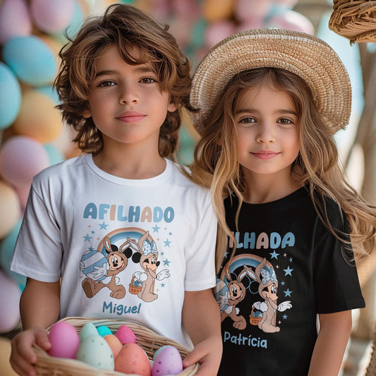 T-shirt e/ou Saco multiusos "Páscoa Animada"