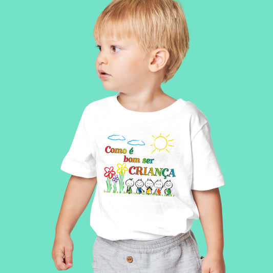 T-shirt "Como é bom ser criança"