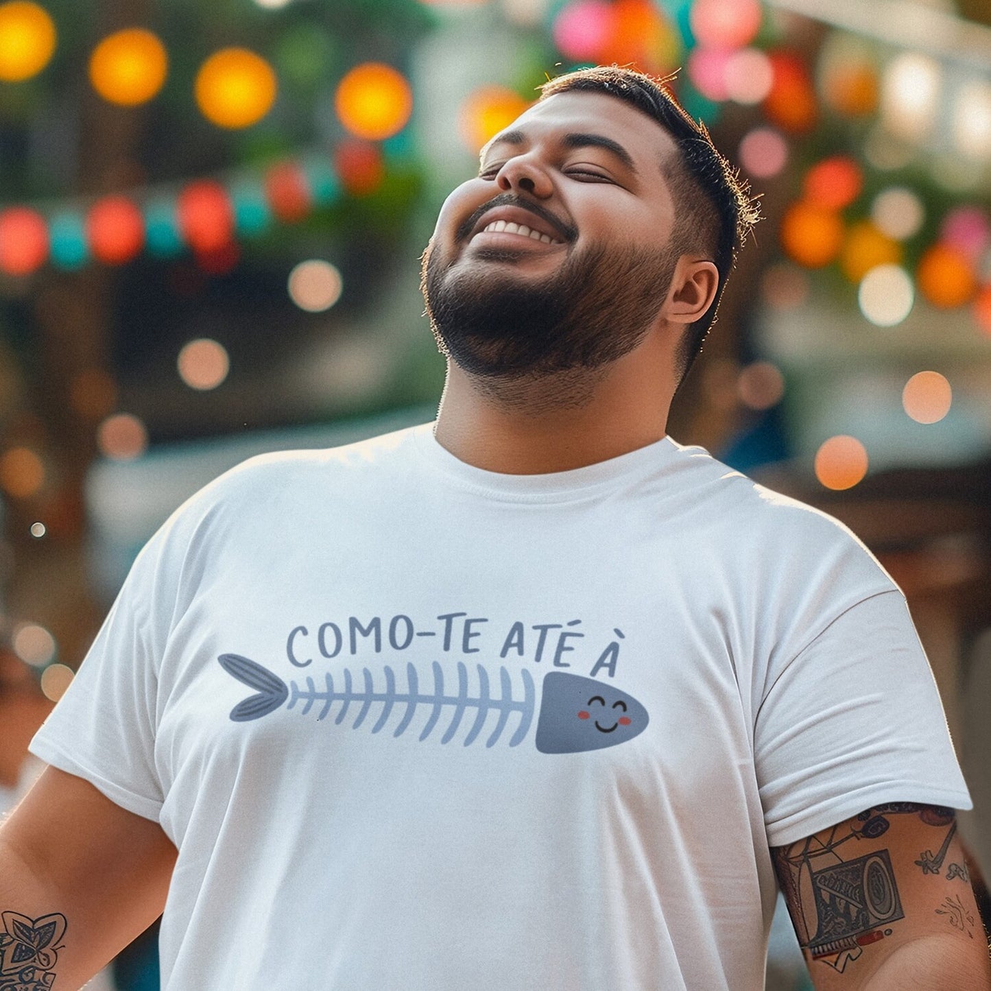 T-shirt "Como-te até à espinha"