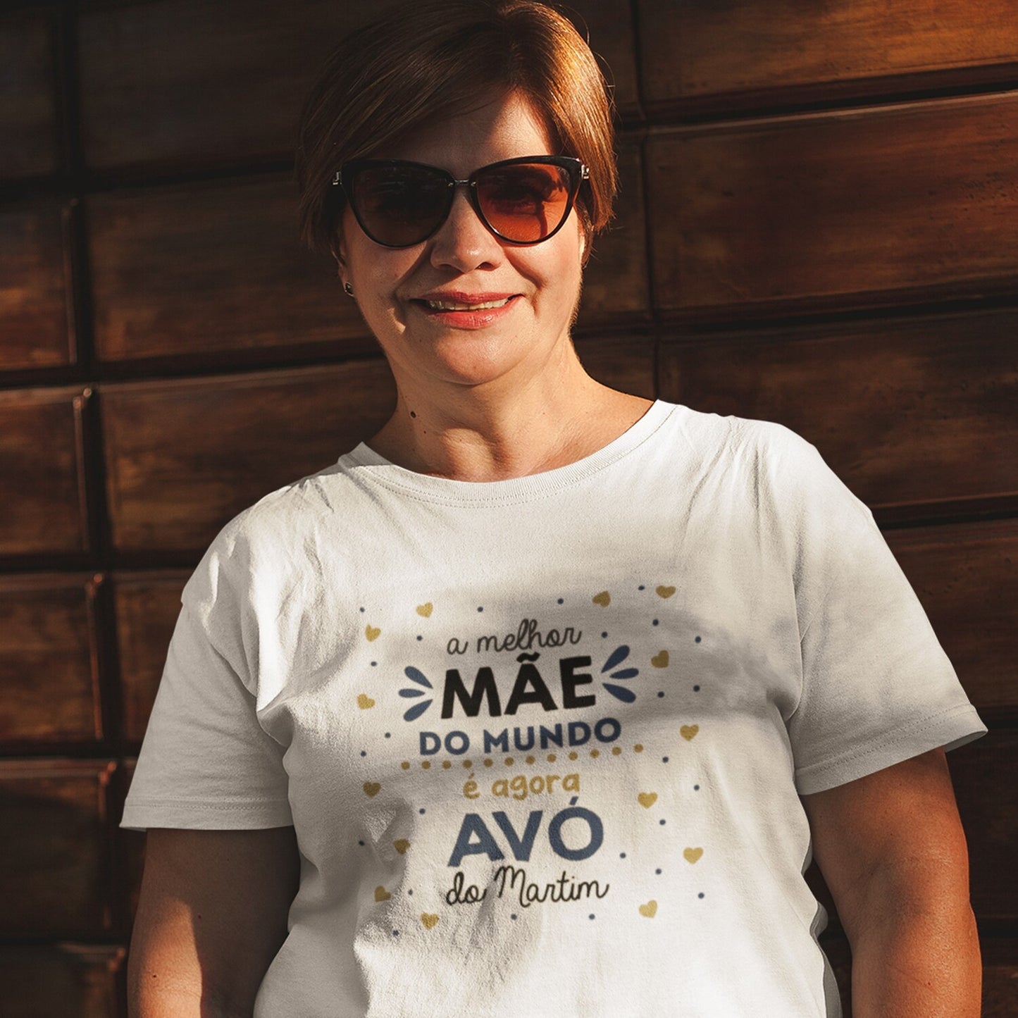 T-shirt "A melhor mãe do mundo é agora avó"