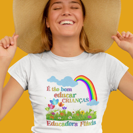 T-shirt "É tão bom educar crianças"