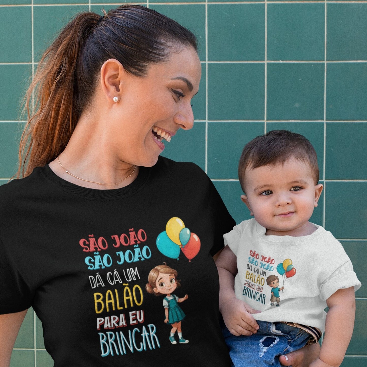 T-shirt "São João dá cá um balão"