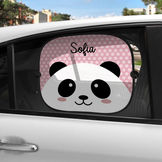 Tapa-sol e/ou placa para carro "Panda Gigante"