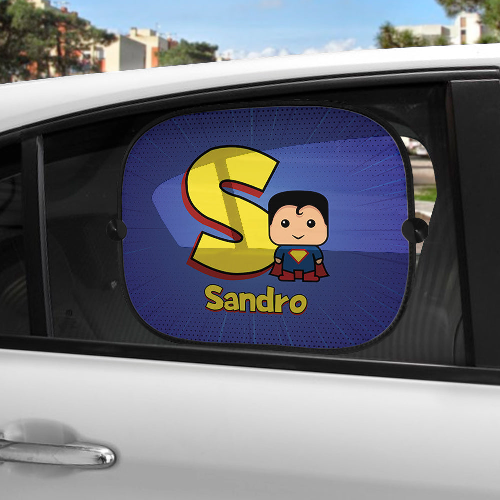 Tapa-sol e/ou placa para carro "Super Heroes"