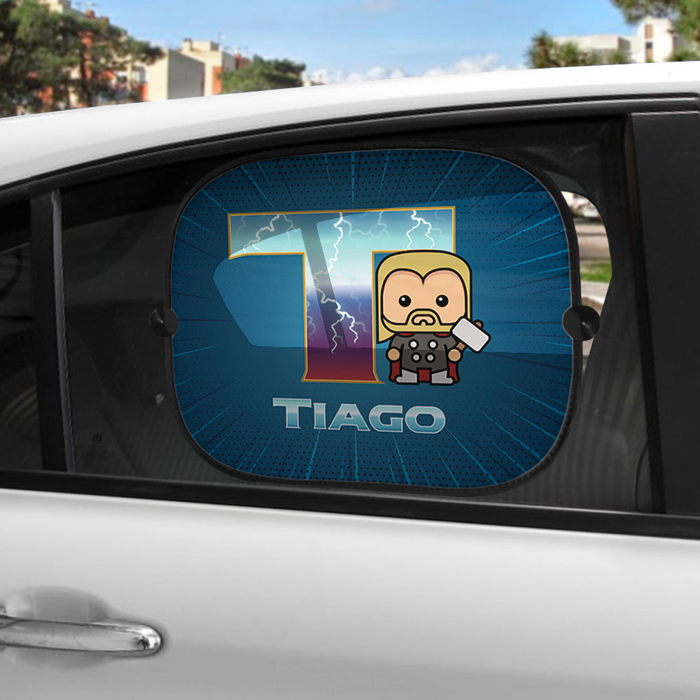 Tapa-sol e/ou placa para carro "Super Heroes"