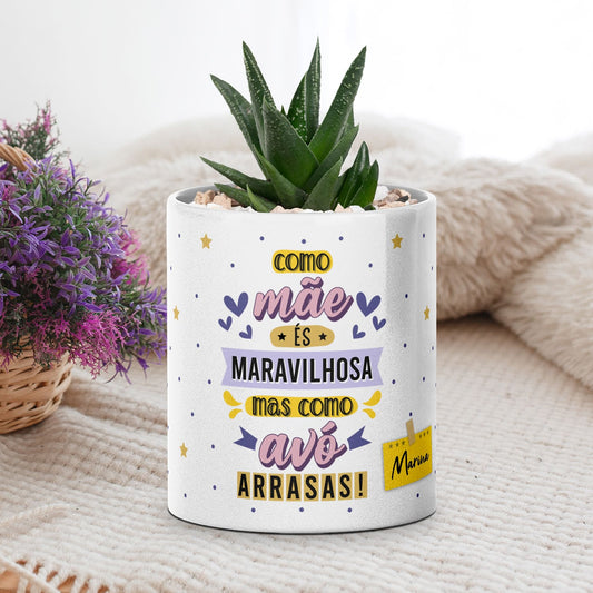Vaso "Como Avô-Avó Arrasas"