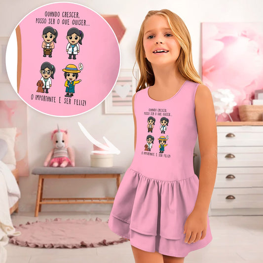 Vestido e/ou Garrafa "Quando crescer posso ser o que quiser"