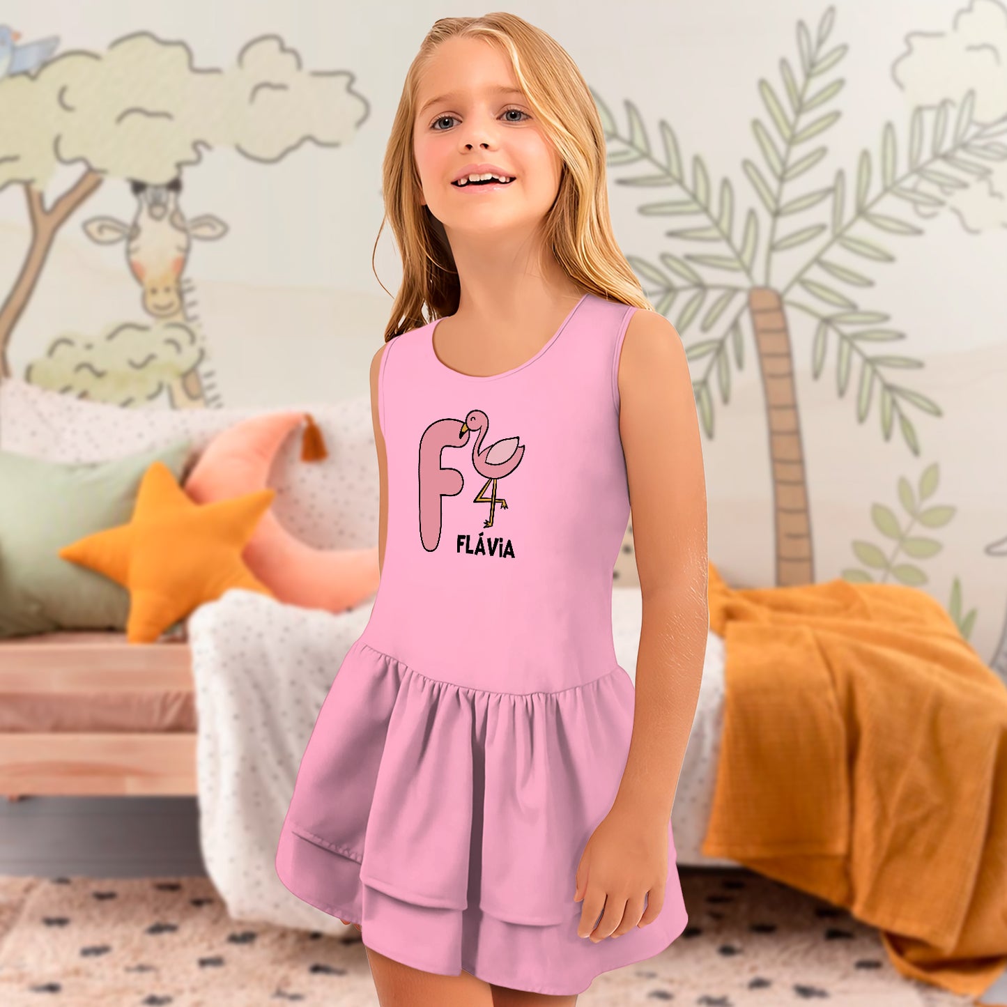 Vestido e/ou Garrafa "Alfabeto - Animais"