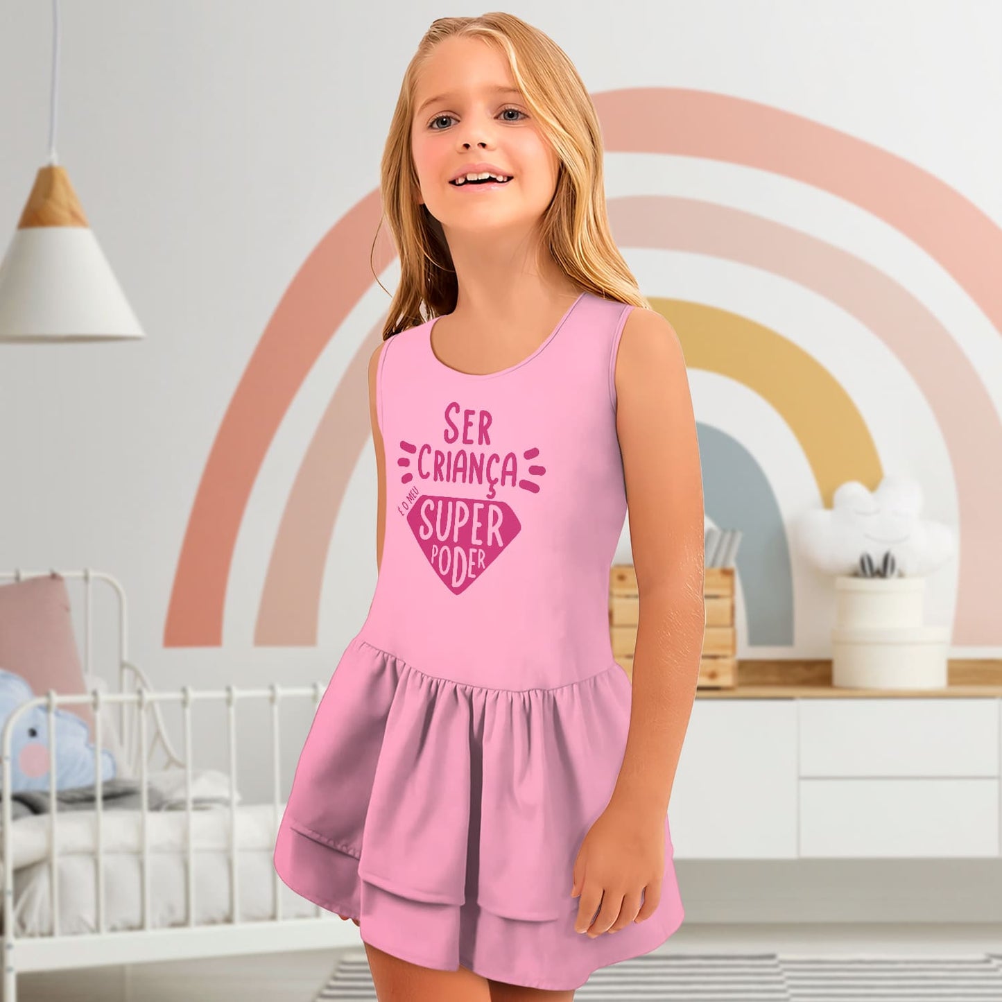 Vestido e/ou Garrafa "Ser criança é o meu super poder"