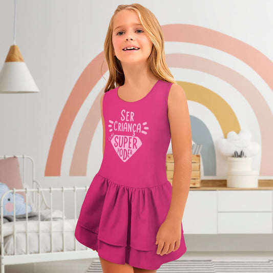 Vestido e/ou Garrafa "Ser criança é o meu super poder"