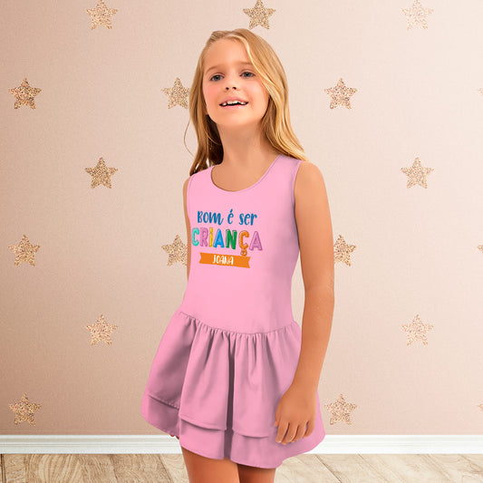 Vestido e/ou Garrafa "Bom é ser criança"