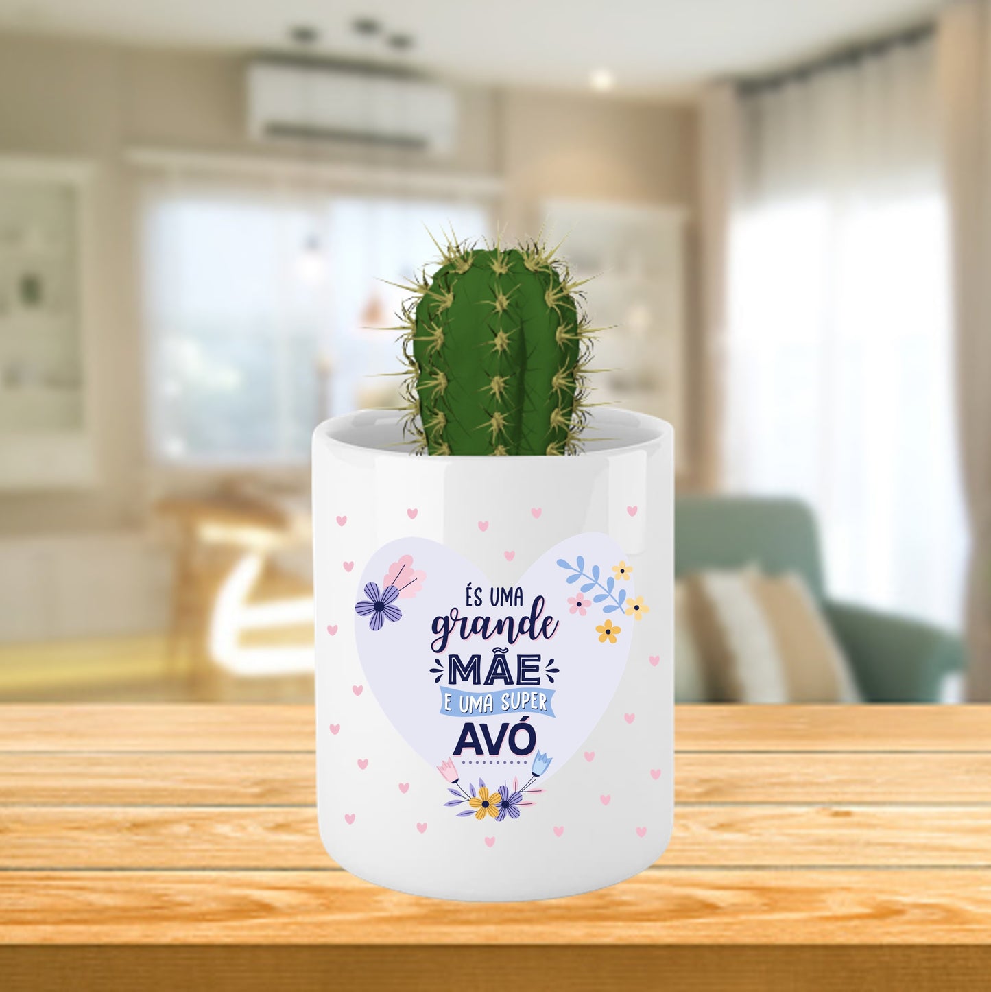 Vaso "És uma Grande Mãe e uma Super Avó"