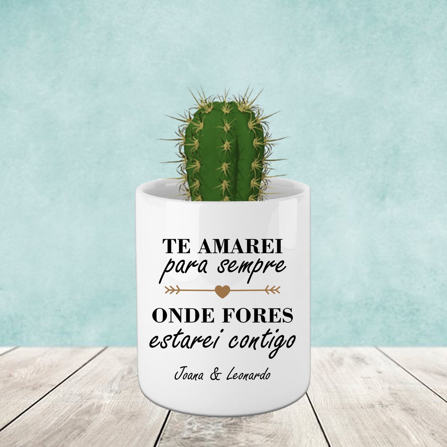 Vaso "Onde fores estarei contigo"