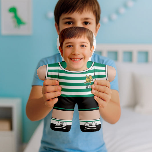 Almofada boneco personalizada MiniTu Jogador com fotografia.