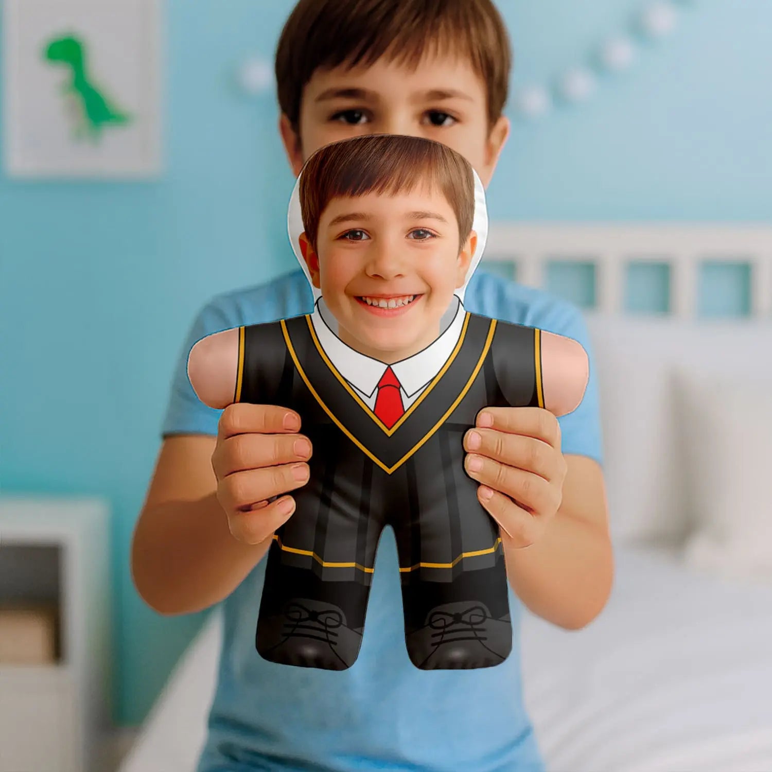 Almofada boneco personalizada MiniTu Finalista com fotografia.