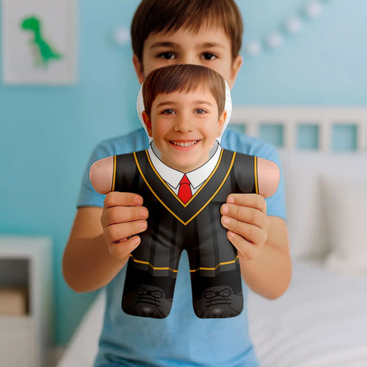 Almofada boneco personalizada MiniTu Finalista com fotografia.