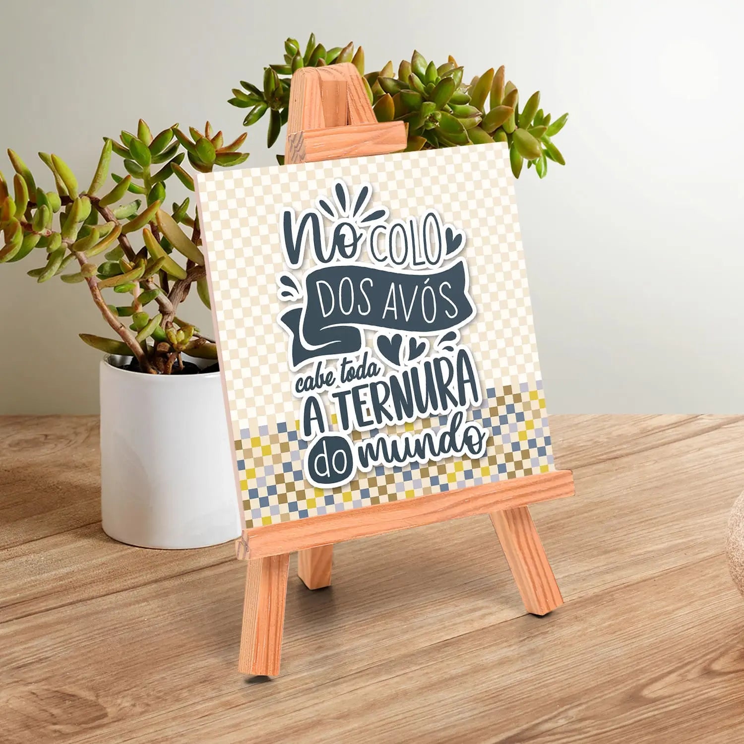azulejo personalizado para avós com mensagem especial