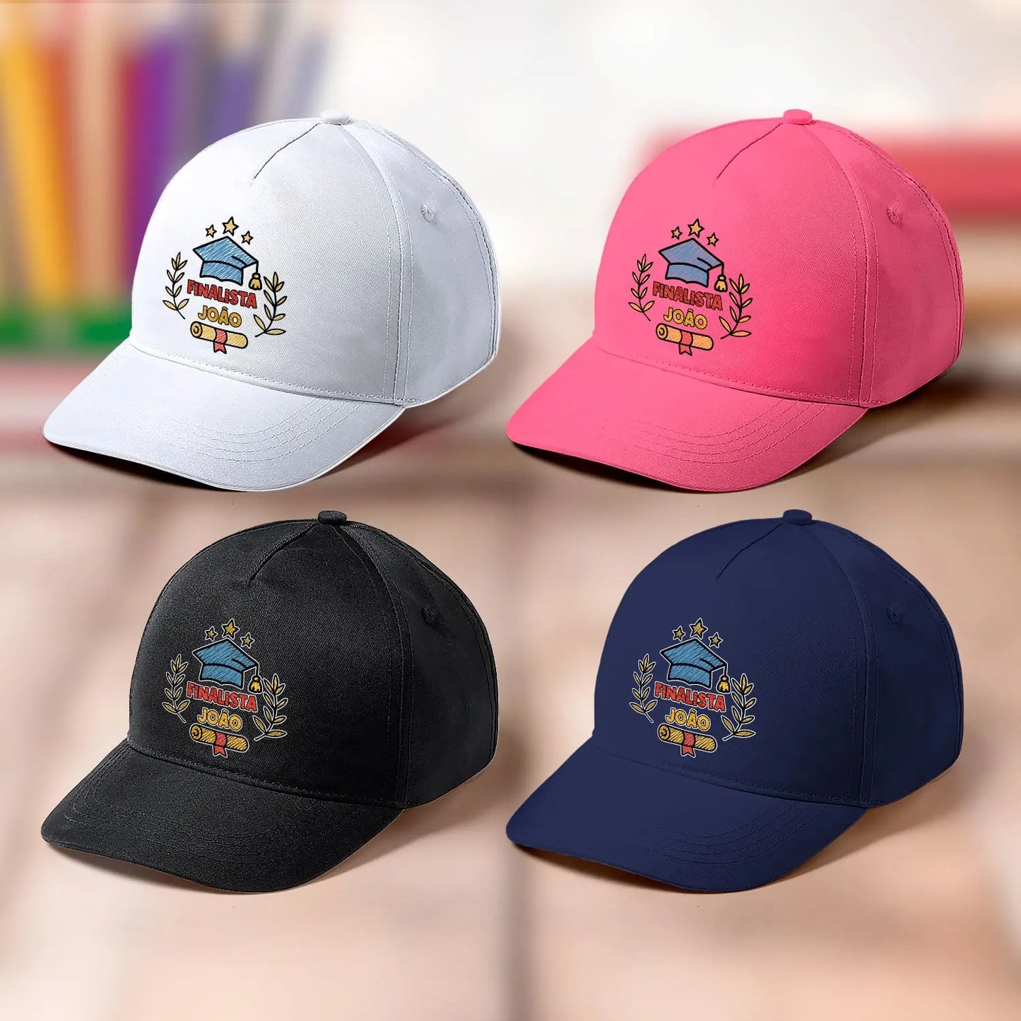boné finalista personalizado com nome