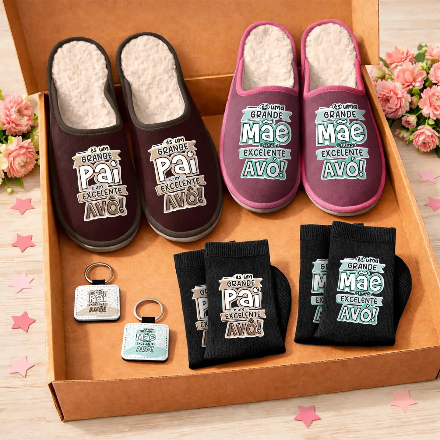 Pack 2 Boxes "Grande Pai/Mãe - Excelente Avô/Avó"