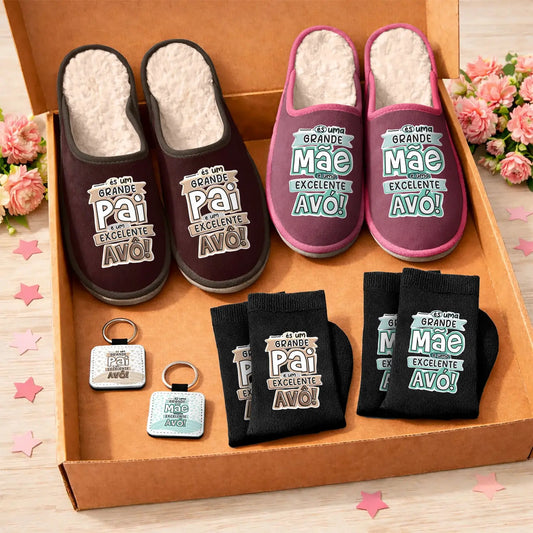 Pack 2 Boxes "Grande Pai/Mãe - Excelente Avô/Avó"