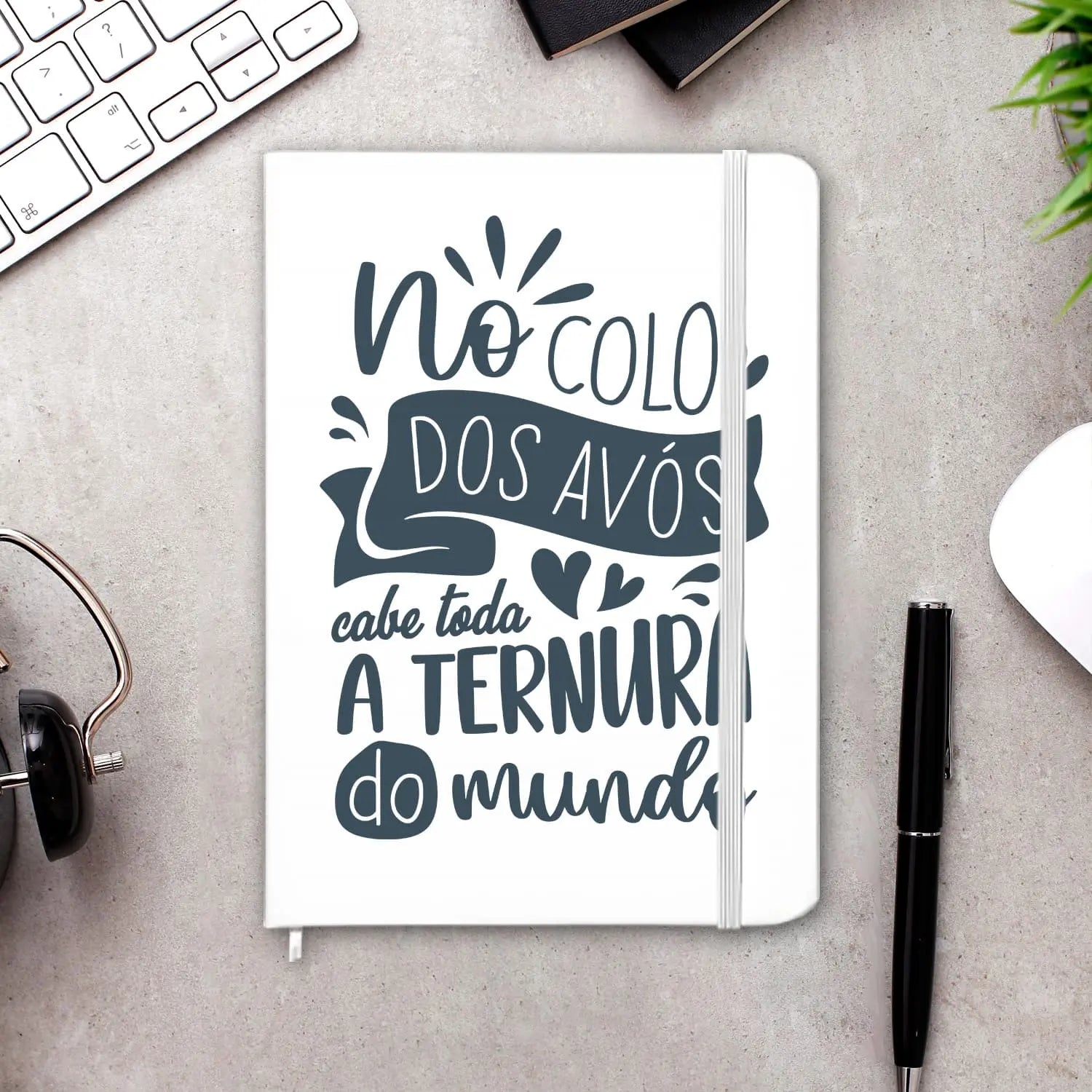 caderno personalizado para avós com mensagem especial