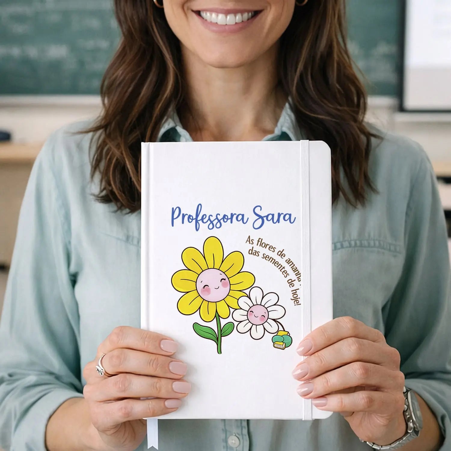 caderno professora personalizado com nome