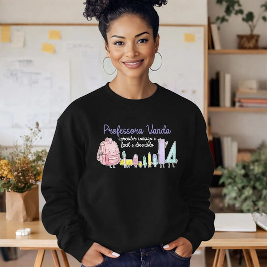 camisola professora personalizada com nome 