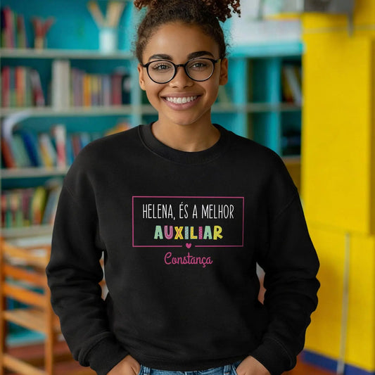 camisola auxiliar personalizada com nome
