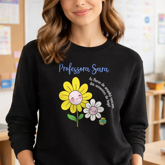 camisola professora personalizada com nome 