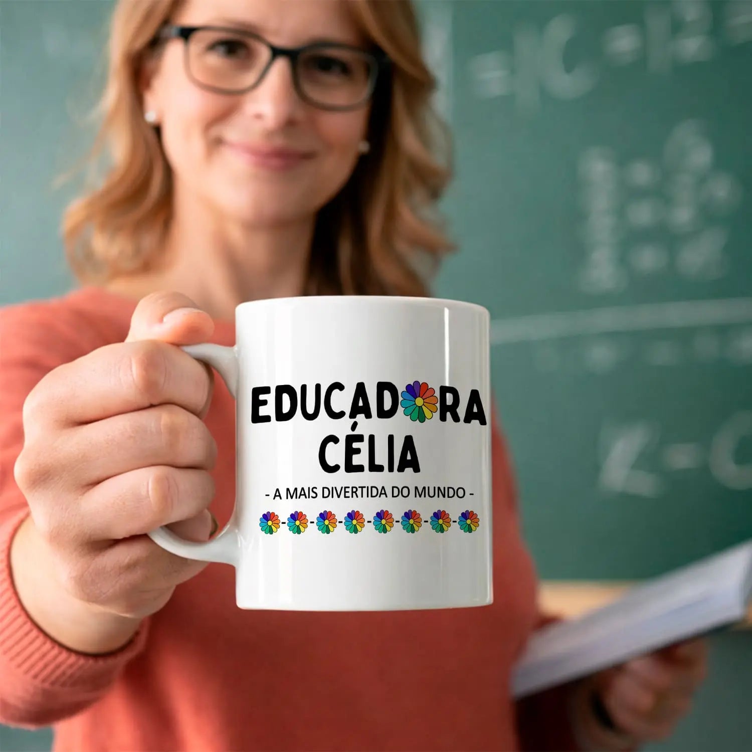 caneca educadora personalizada com nome e frase