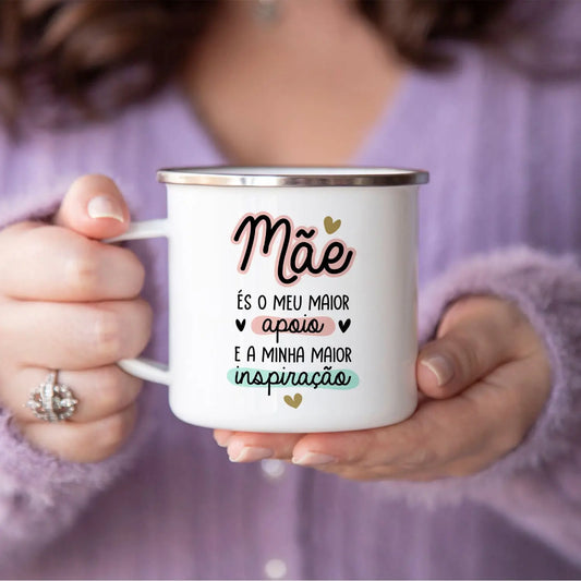 Caneca de Esmalte "Inspiração"