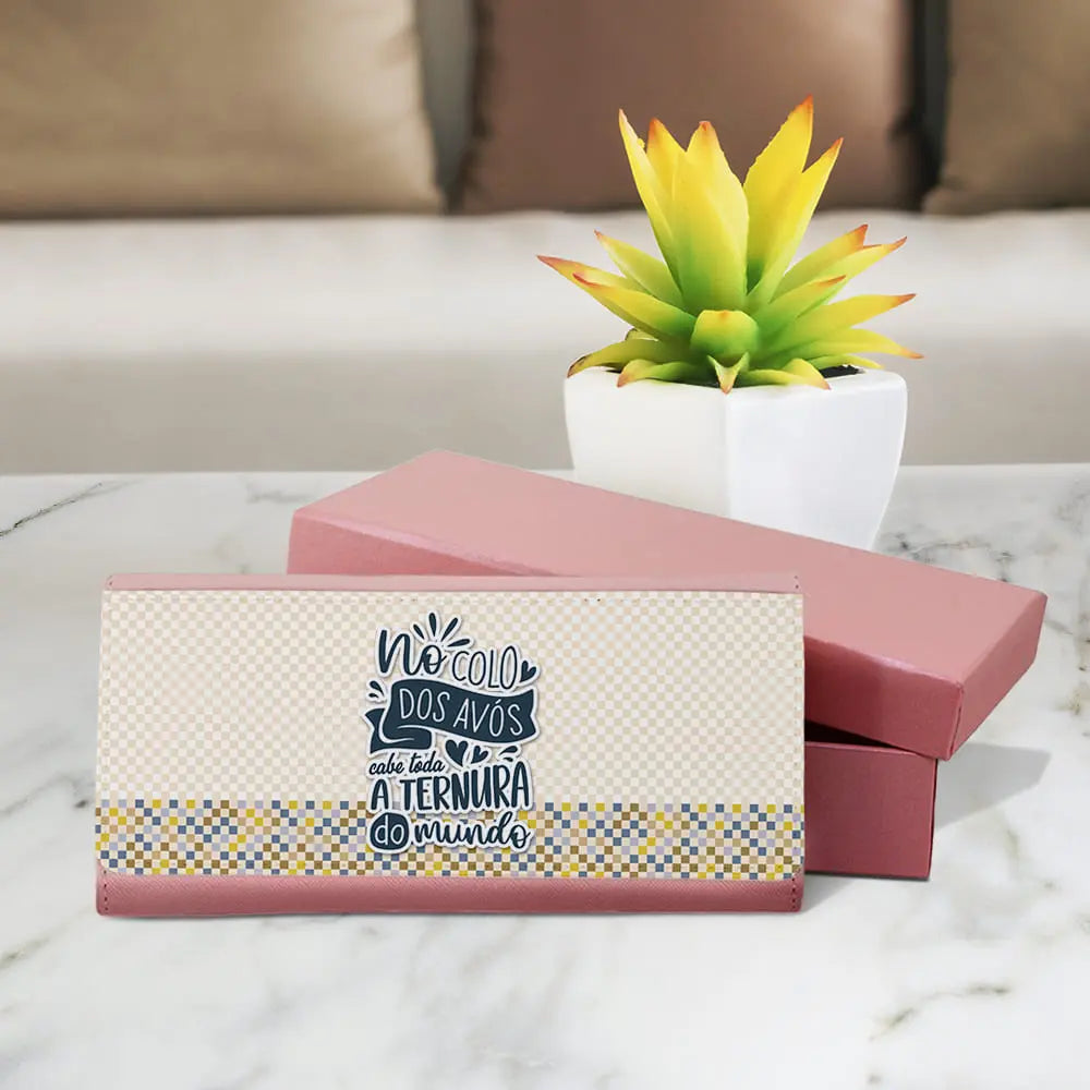 carteira personalizada para avó com mensagem especial