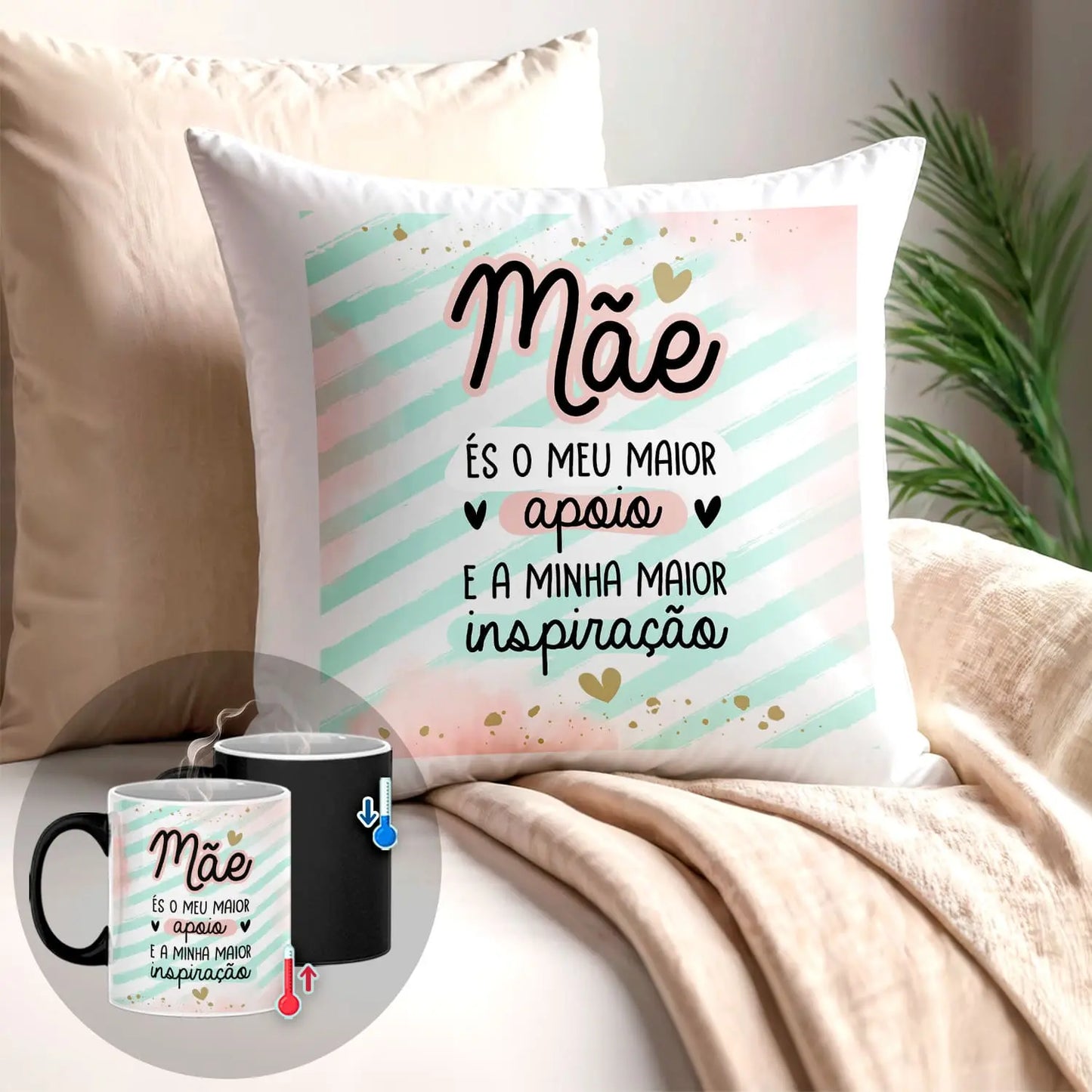 Almofada e/ou Caneca Mágica "Inspiração"