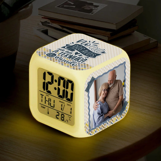 despertador personalizado para avós com fotografia