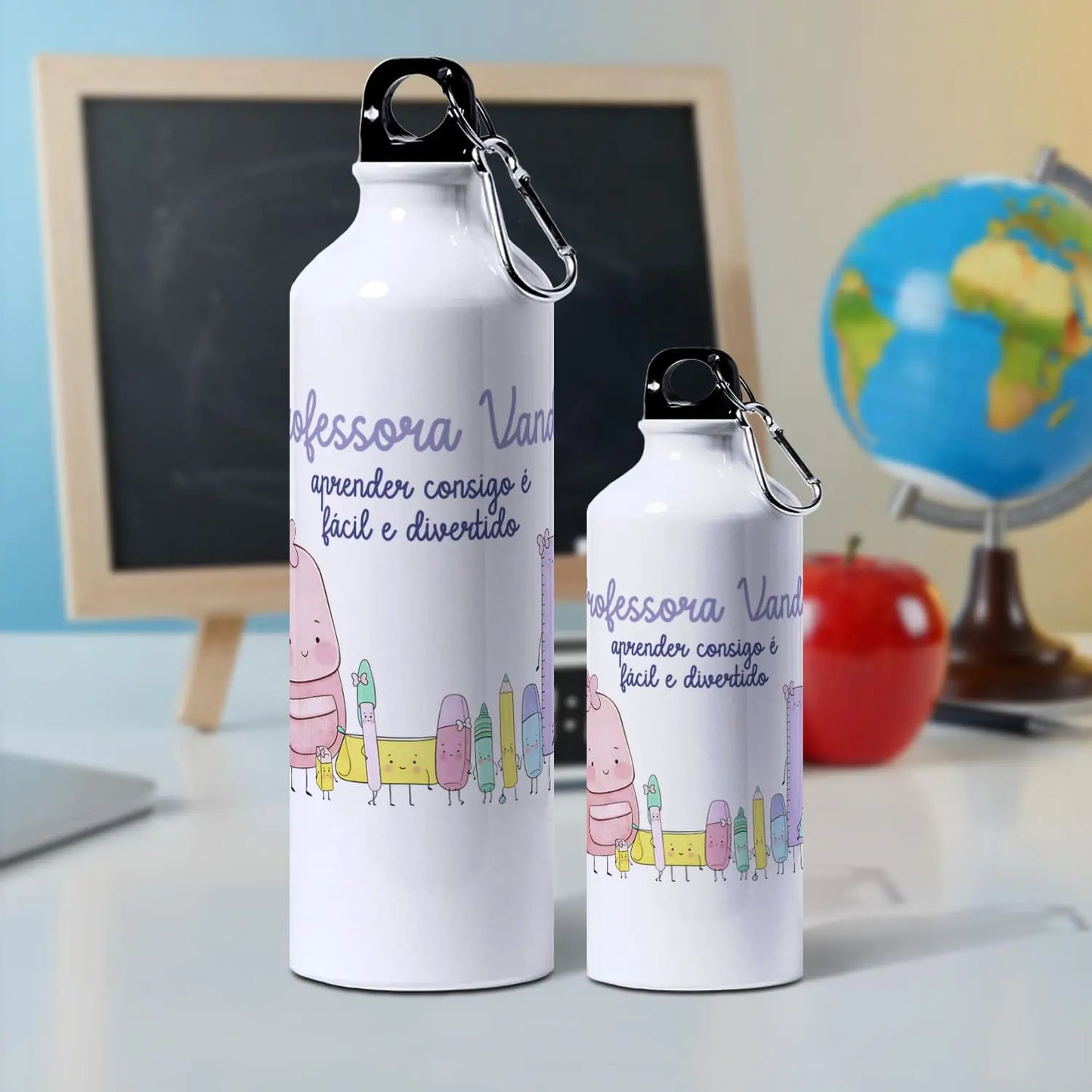 garrafa professora personalizada com nome