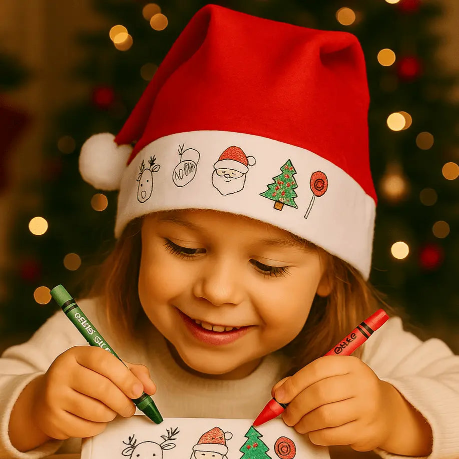 Gorro de Natal para Colorir