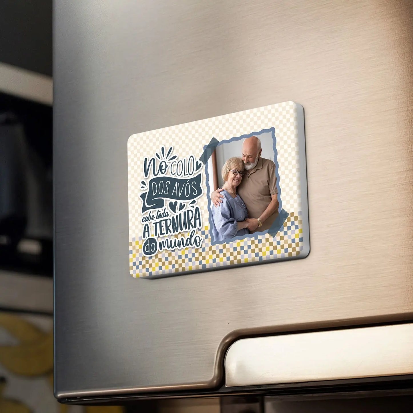 íman personalizado para avós com fotografia