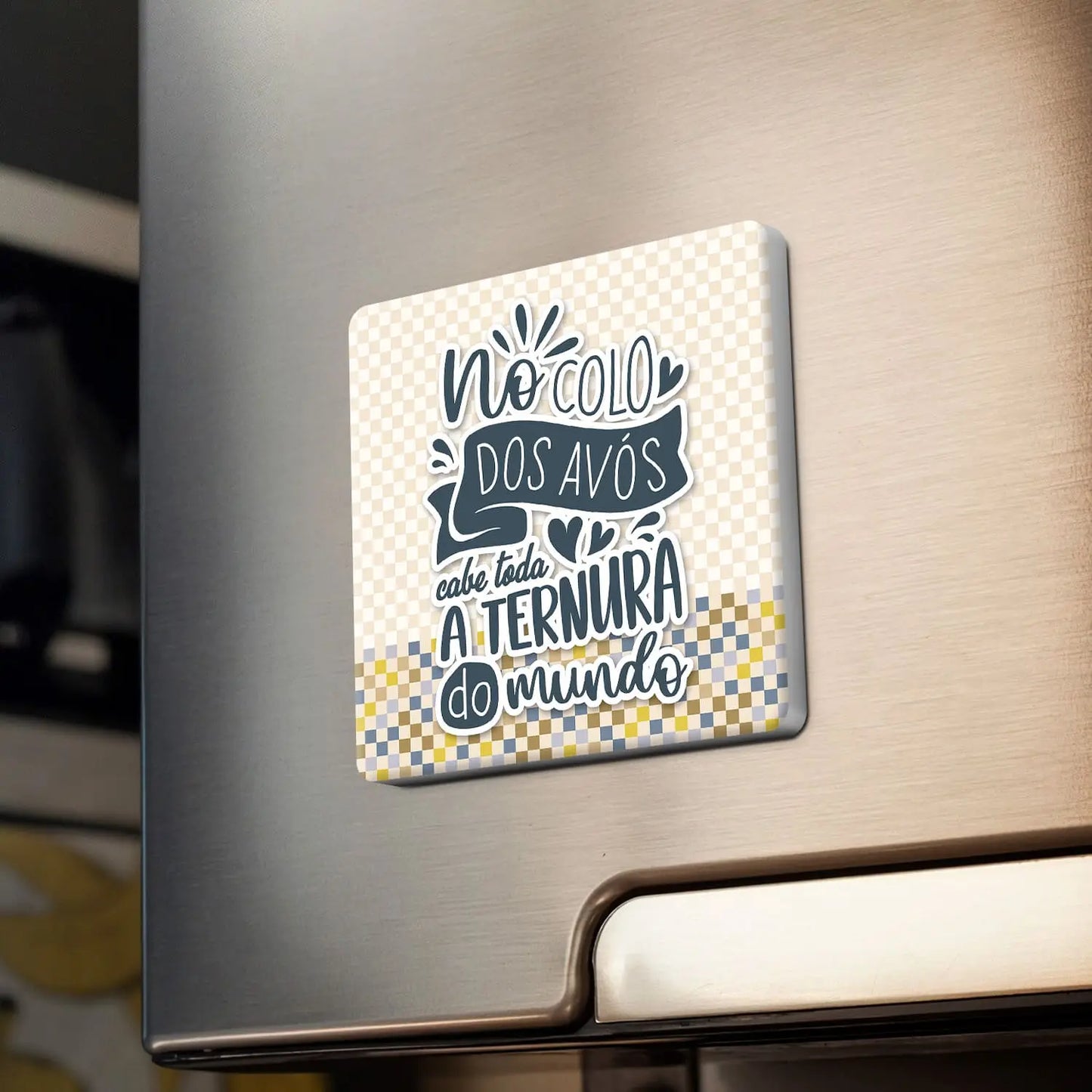 íman personalizado para avós com mensagem especial