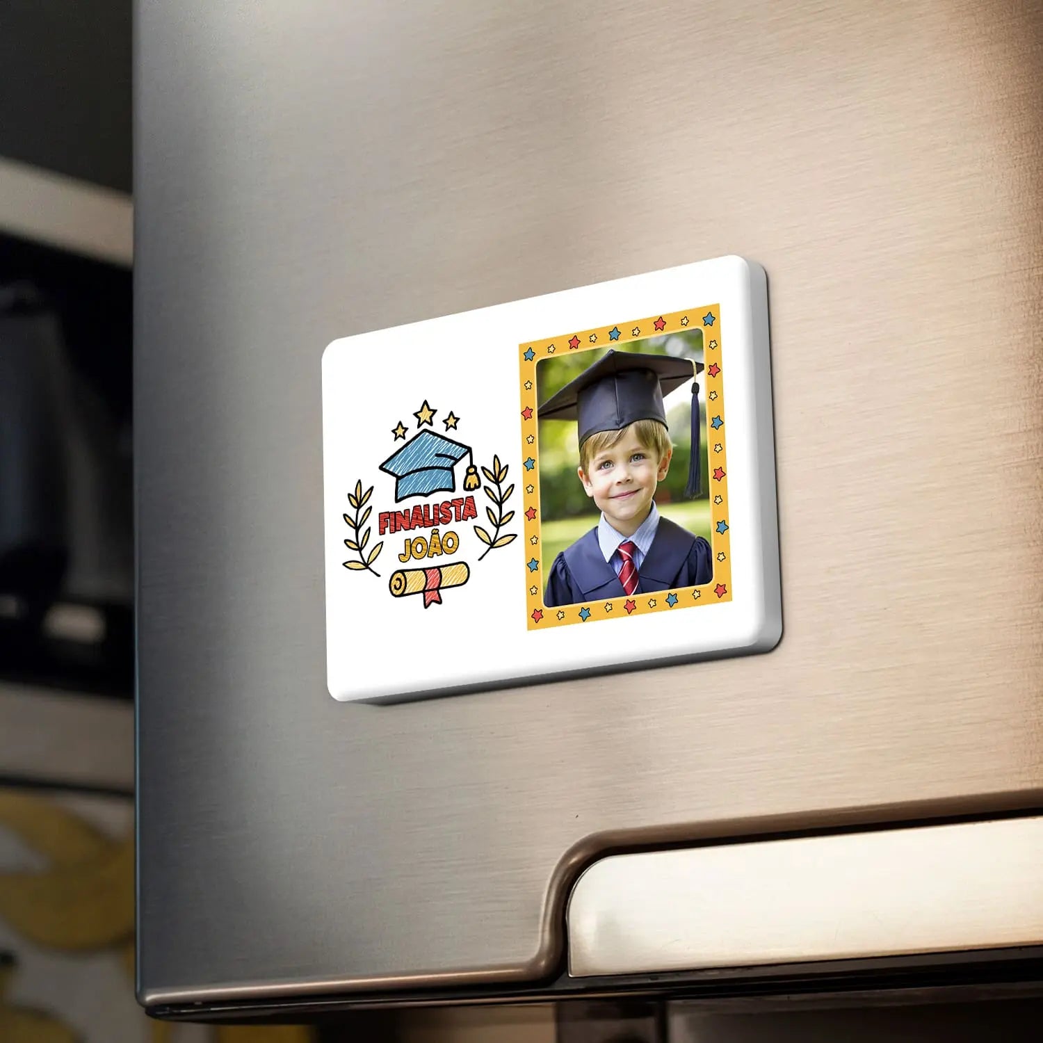 íman personalizado com fotografia e nome