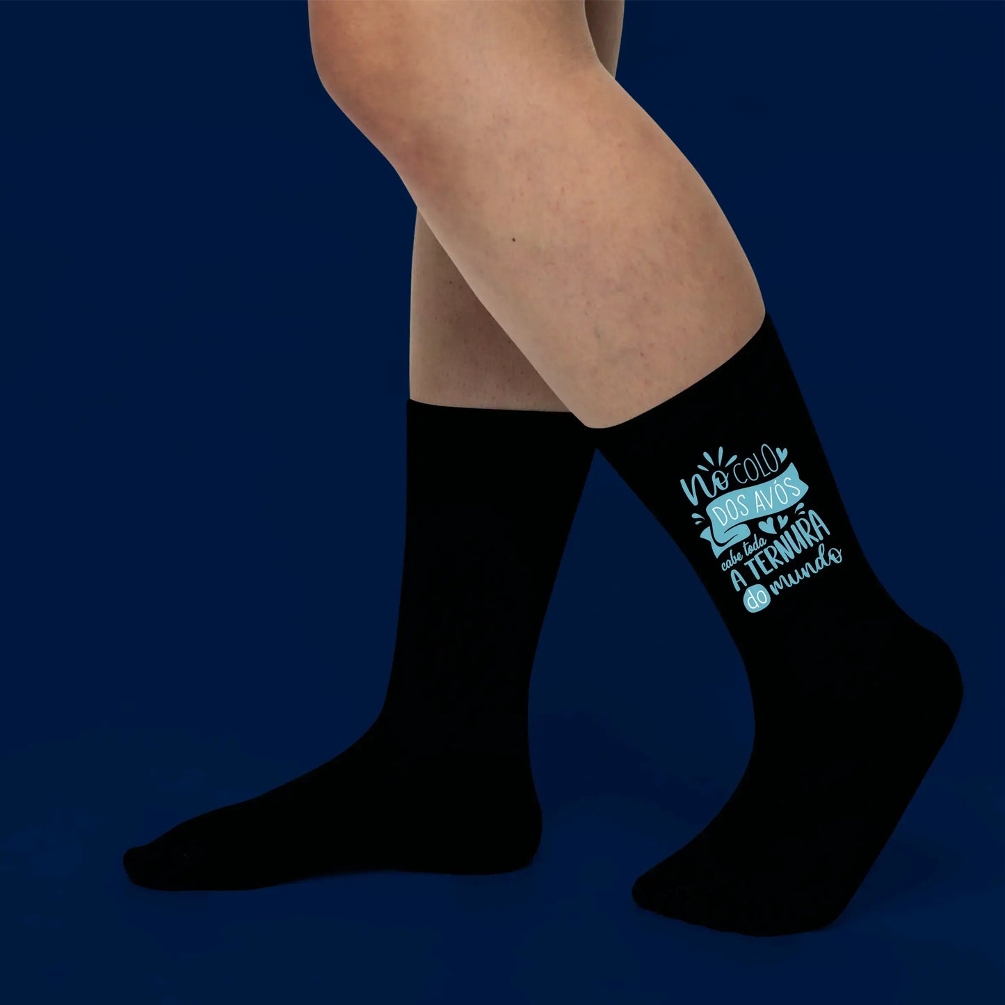 meias personalizadas para avós com mensagem especial