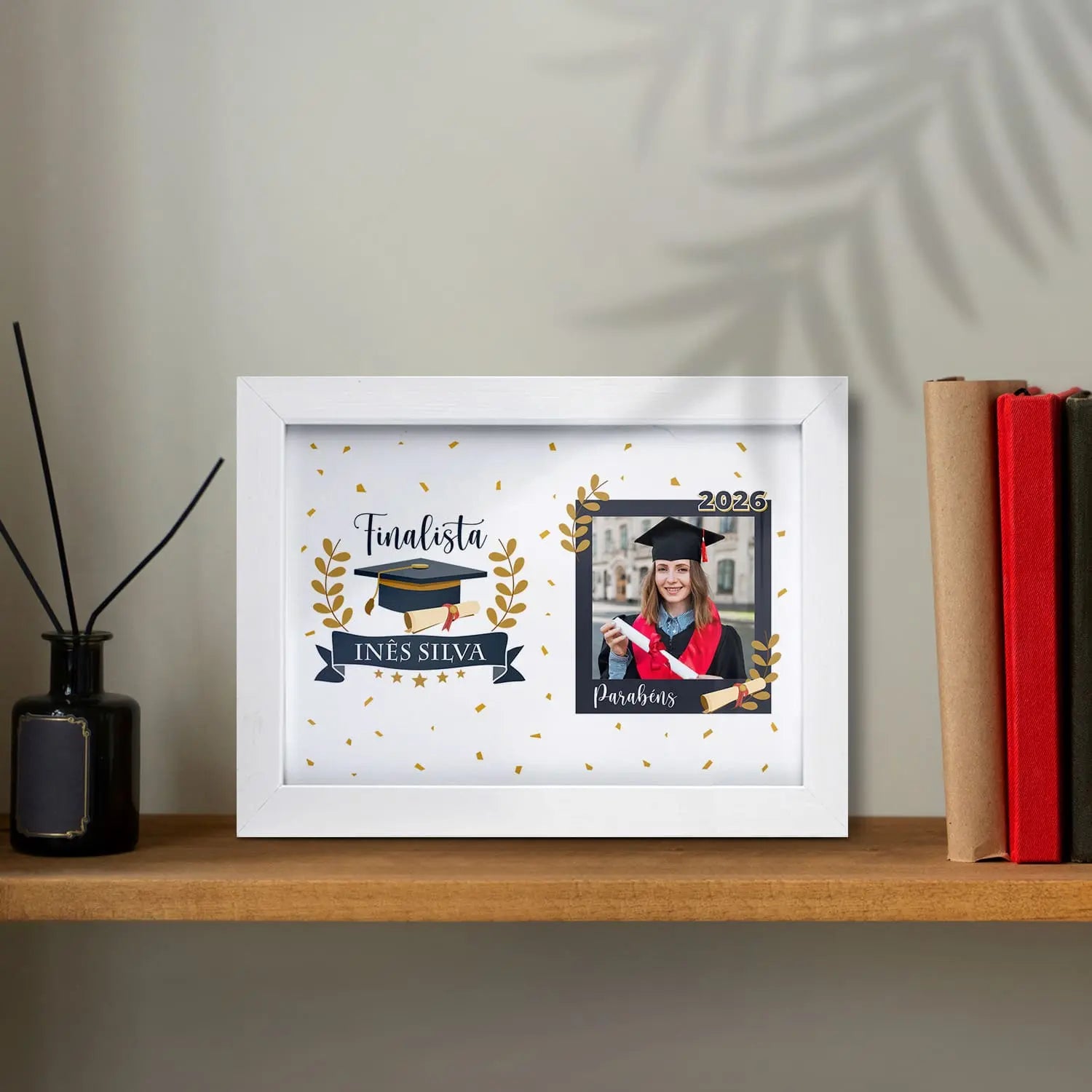 moldura finalista personalizada com fotografia e nome