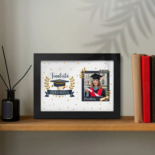 moldura finalista personalizada com fotografia e nome