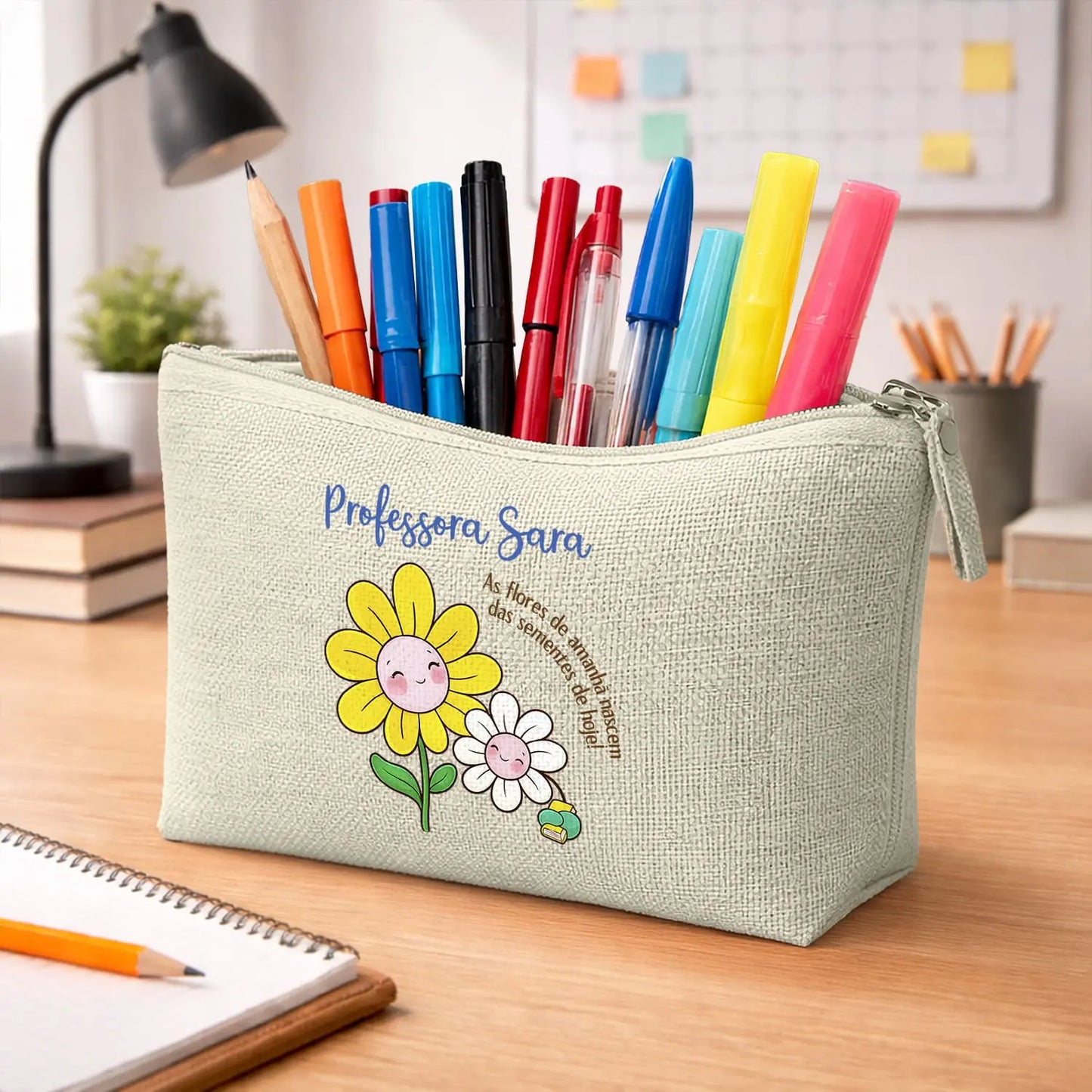 necessaire professora personalizado com nome