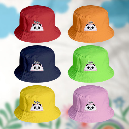 panamá personalizado com nome tema panda