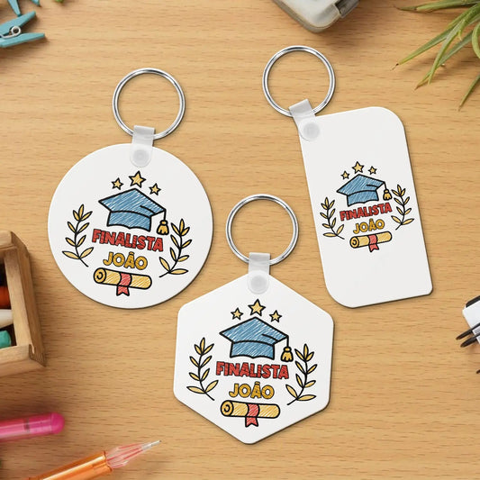 porta-chaves finalista personalizado com nome